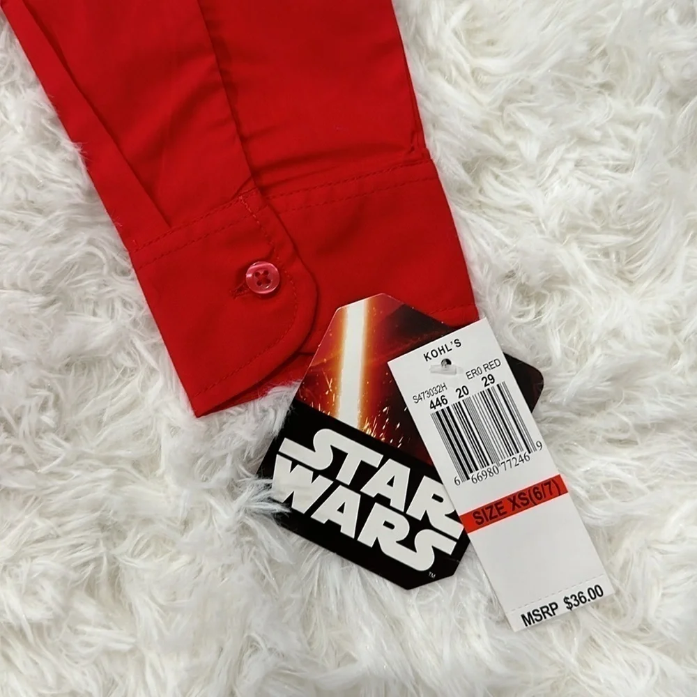 Boys STAR WARS button down shirt with matching tie